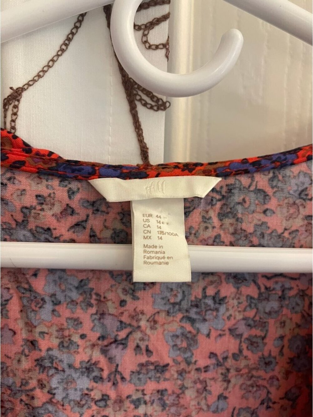 NWOT | H&M | 14 | Floral Faux Wrap Ruffle Midi Dress - Picture 4 of 10